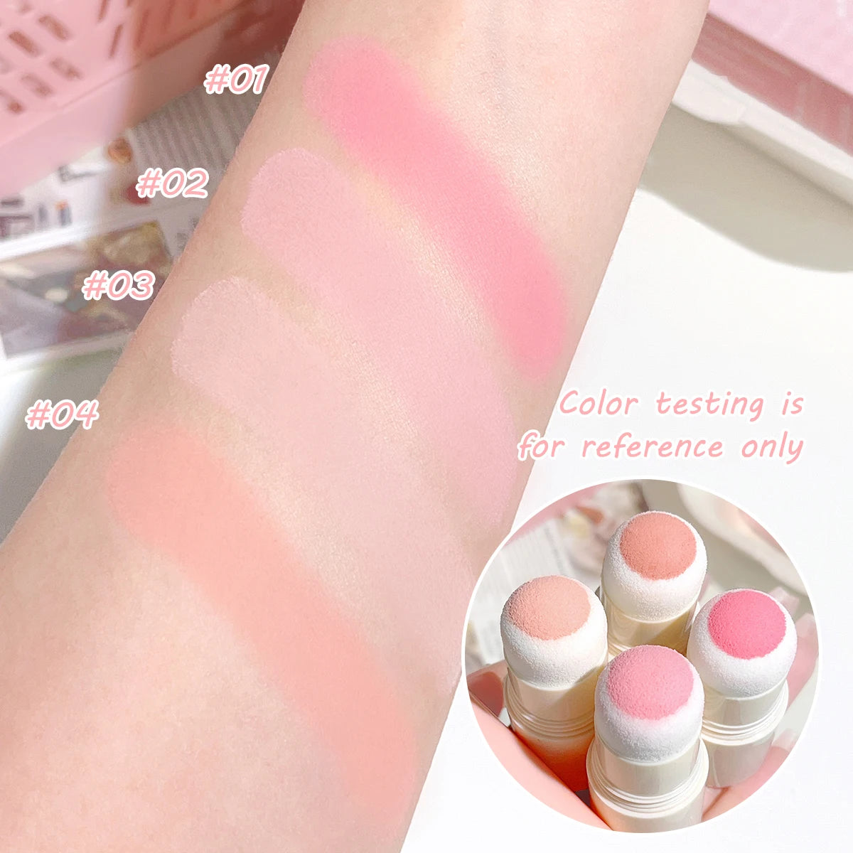 HISYI Yunrou Soft Fog Blush Stick – Dual-Use, Bouncy Korean Glow for Lips & Cheeks!