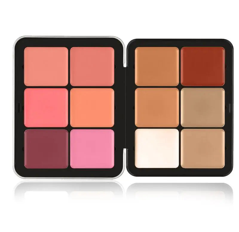 Glow with every swipe! ✨ 16-Color Creamy Blush Palette – Matte, Long-Lasting, All-in-One Beauty!